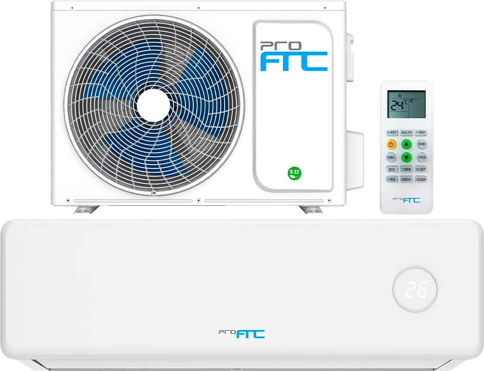 Ar Condicionado 9000 BTU Inverter A++ R32 (Interior/Exterior) - ProFTC