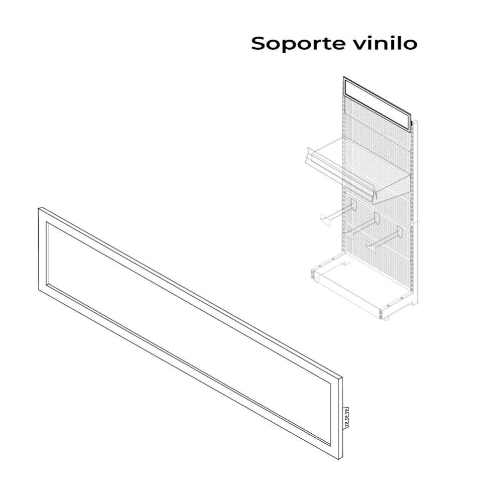 Suporte para vinilo blanco modelo 00030