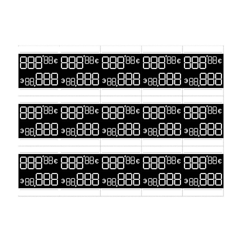 Etiquetas para preços personalizáveis, 54 x 33 mm