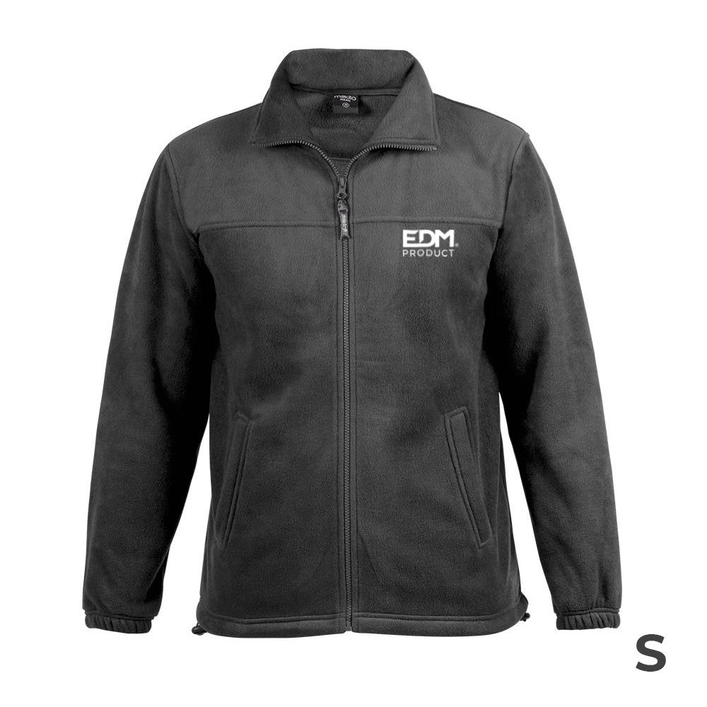 Casaco polar fleece 280g/m² com ziper tamanho-s