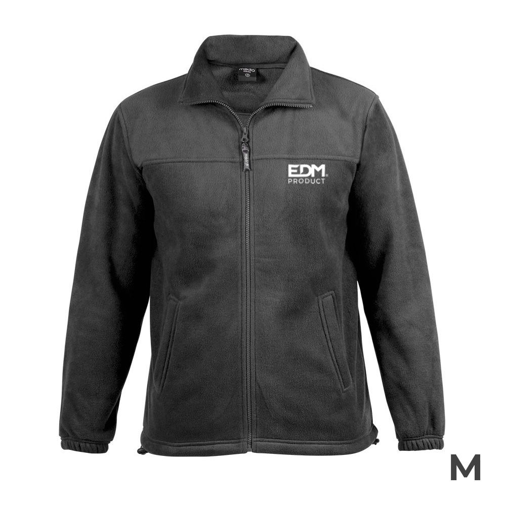 Casaco polar fleece 280g/m² com ziper tamanho-m