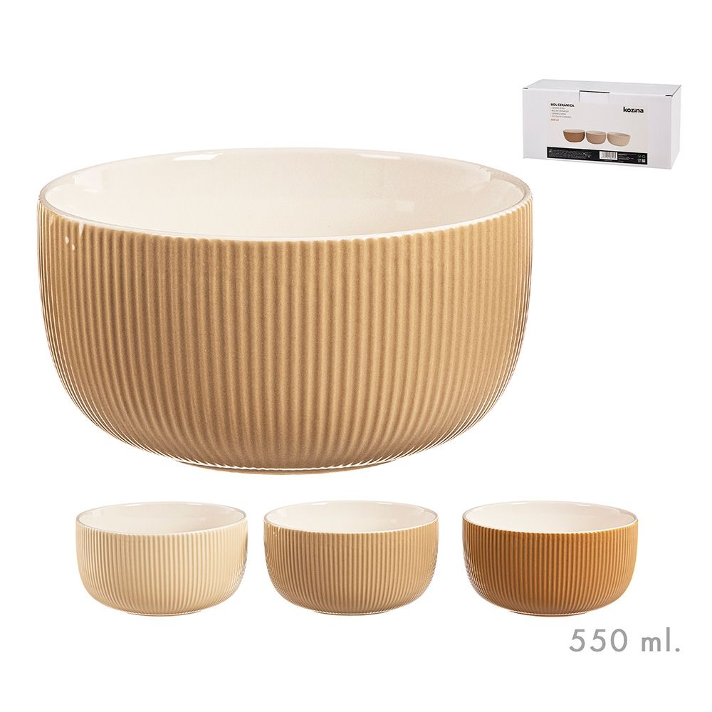 Tigela 550 ml terracota cores sortidas