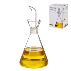 Azeiteira de vidro antigotas 500 ml