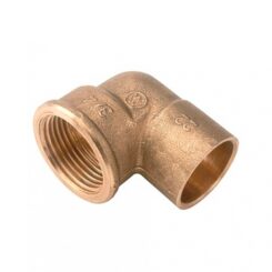 Codo hembra 90 1/2" x 12 mm latón