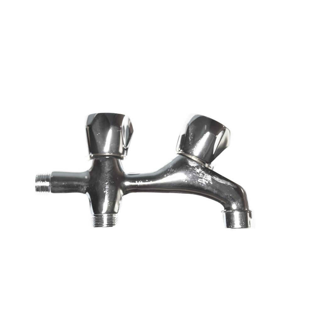 Torneira máquina lavar roupa dupla v/ metal CR 1/2" (embalado)