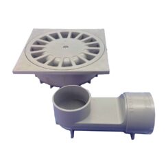 Sifão PVC dreno 360º T-88 VH, 105 x 105 x 44 mm / Ø40 mm