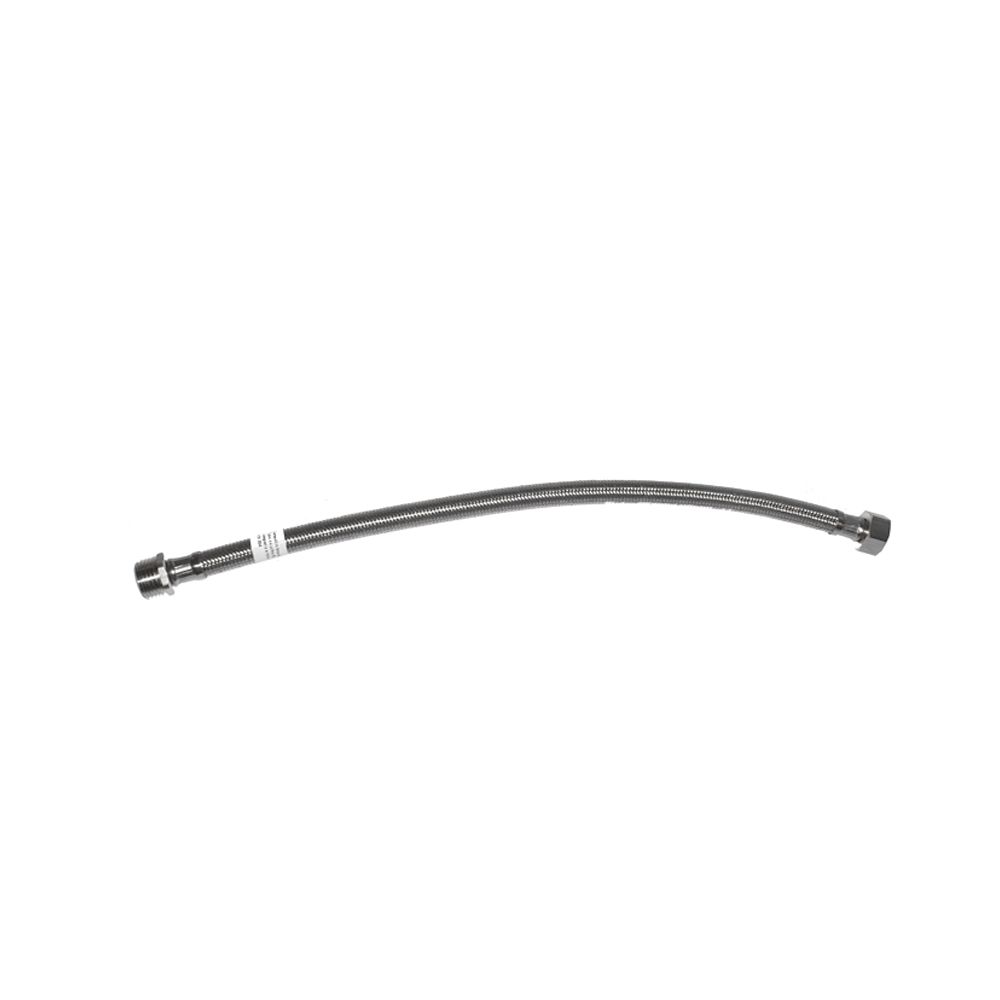 EDM Mangueira flexível de aço inoxidável m-h 3/8-1/2 - 40 cm