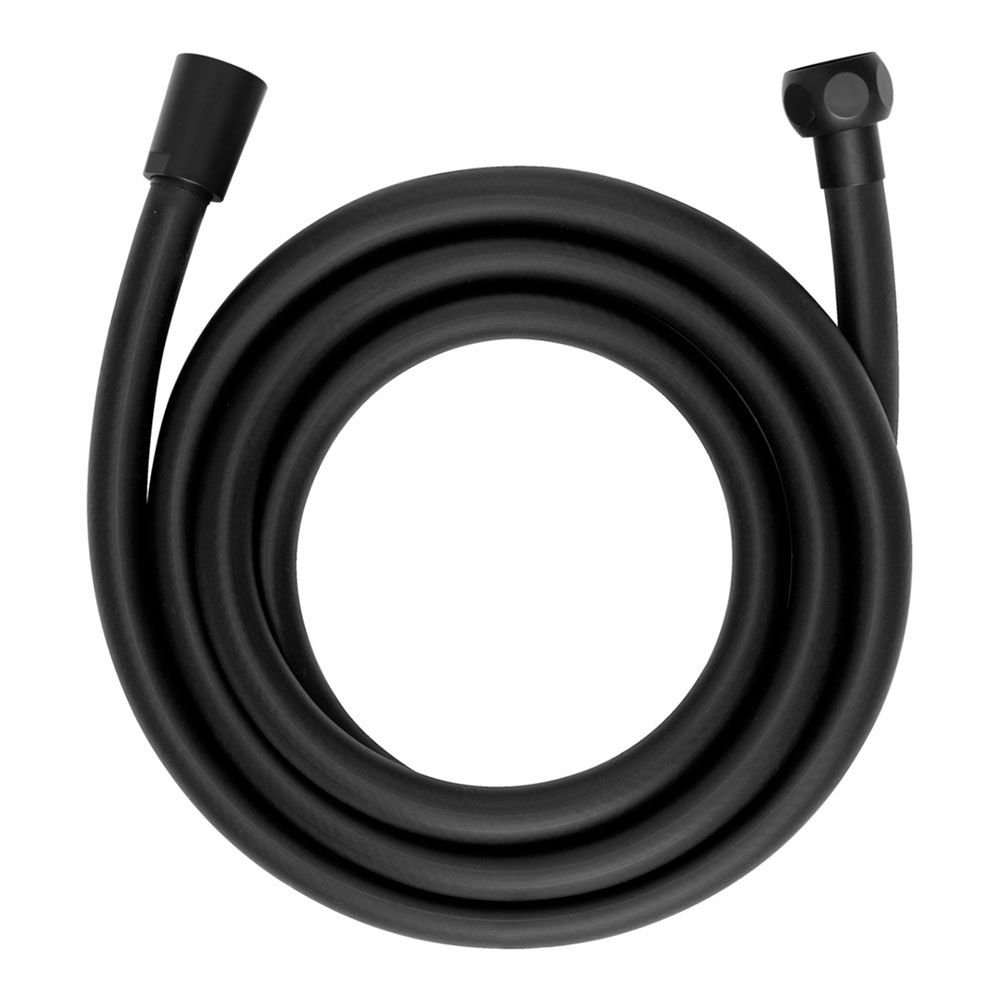 Mangueira de chuveiro design 175 cm preto fosco