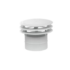 Grelha de ventilação difusor esmaltado Ø110mm 3 discos