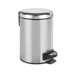 Balde do lixo com pedal INOX leman, brilhante, 3 l