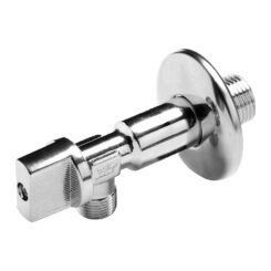 Válvula de esquadria longa anticalcário com manípulo metálico ø½ x 3/8 POL