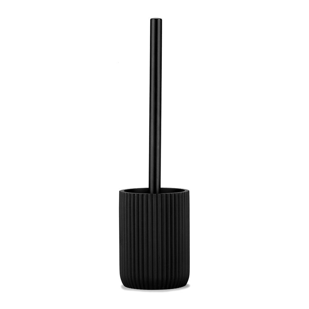 Piaçaba de resina preto mate Ø9,5x36cm andrea house