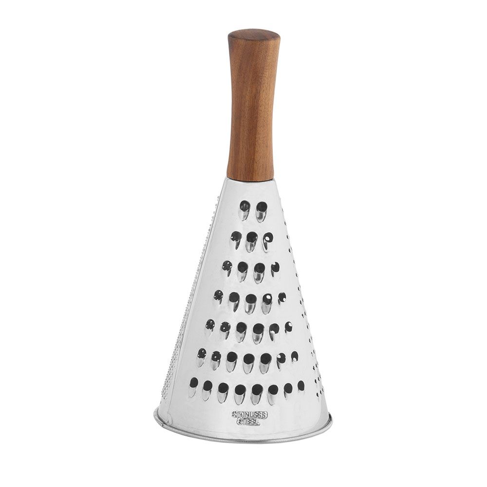 Ralador de inox/acácia Ø10,5 x 24 cm