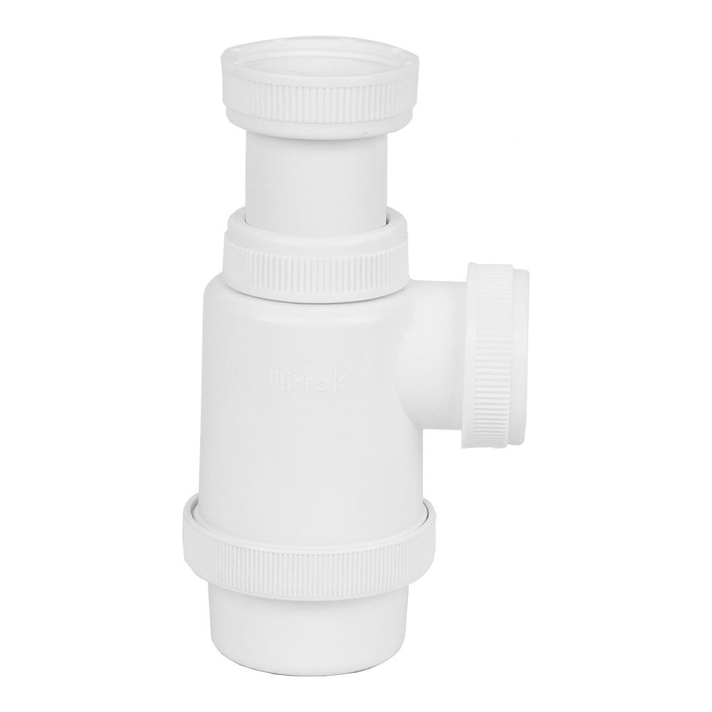 Sifão de garrafa extensível 1"1/2" plástico PVC