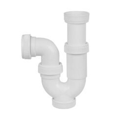 Sifão curvo extensível 1"1/2" sem válvula plástico PVC