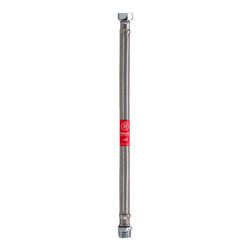 Tubo flexível inoxidável, m-f, ½ polg, 30 cm