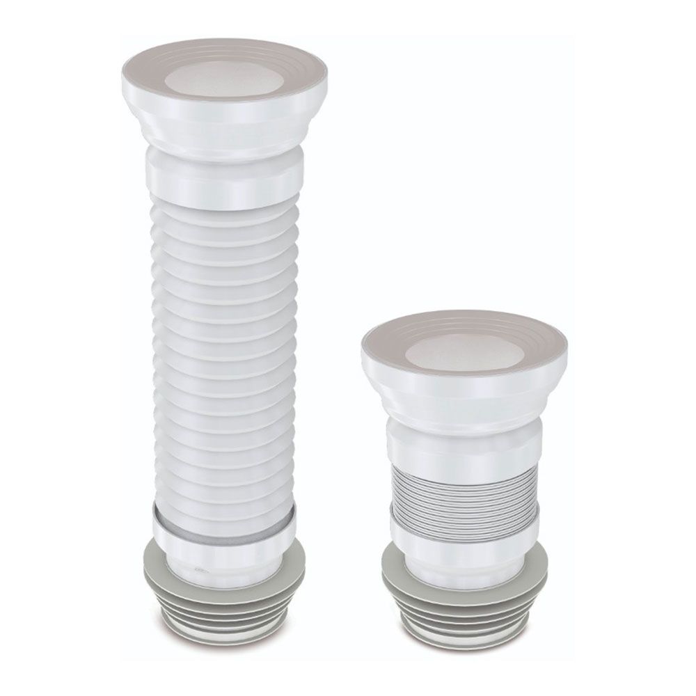 Manga extensível para vaso sanitário de 150 a 200 mm