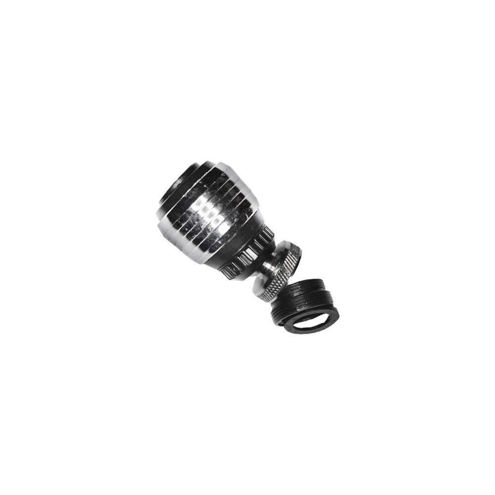 METALTEX Toque no atomizador. 2 funções. com junta esférica. 5,5cm cromado. (embalagem)