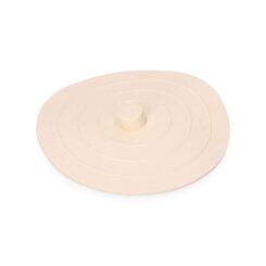 Tampa de borracha universal Ø85mm branco