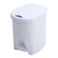 Caixote com pedal branco 20 x 26 x 28 cm 7 l