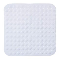 Tapete duche quadrado branco 55x55cm