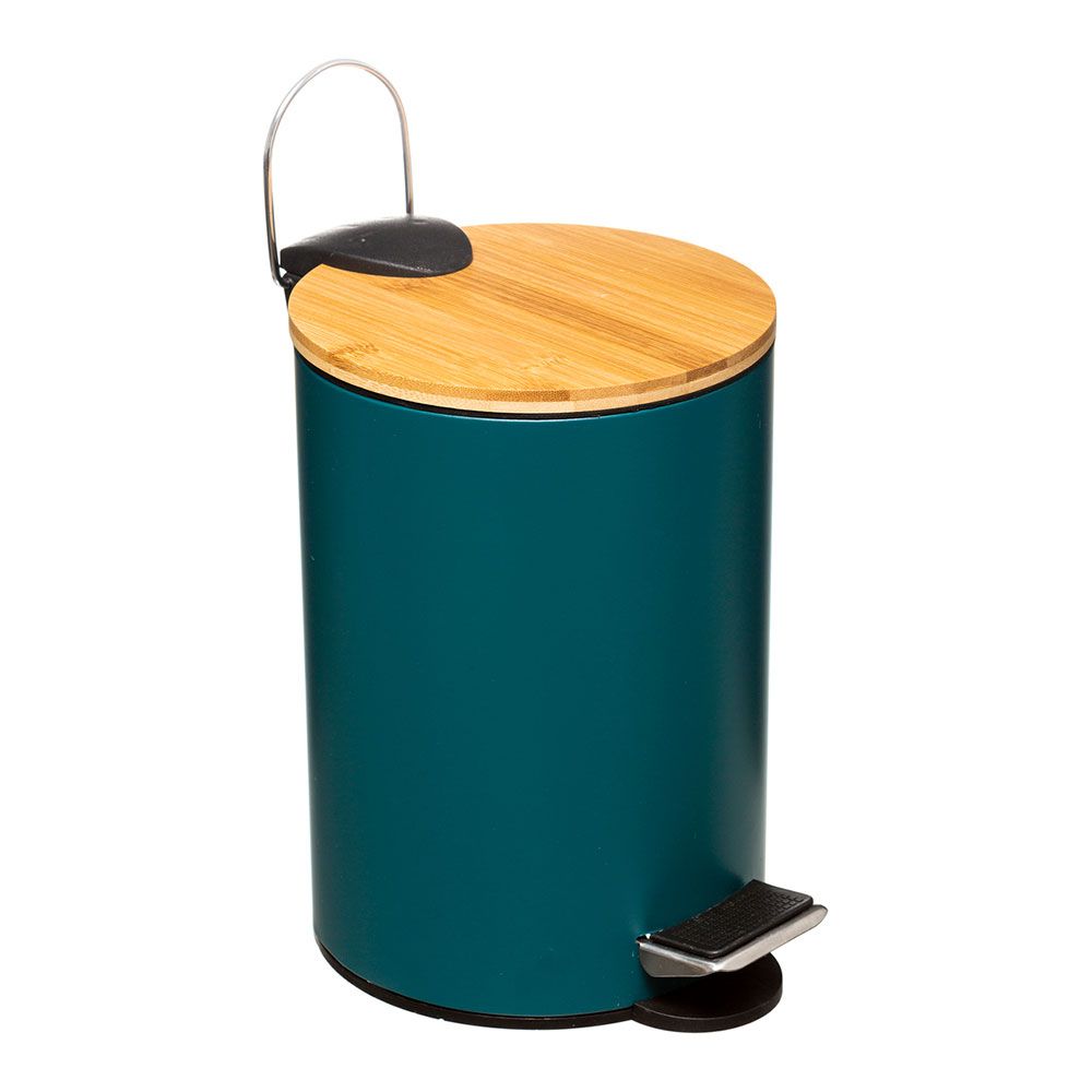 Balde do lixo verde petrol 3 l
