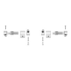 KIT conjunto dobradiças para tampa de sanita fecho suave roca vários modelos AI0001200R roca