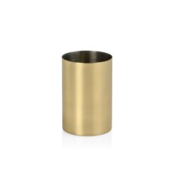 Porta sanitária, aço INOX, ouro, ø 6,5 x 9,5 cm