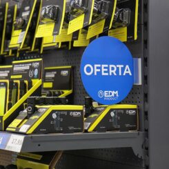 Display promoção módulo espanhol "oferta" EDM Ø20cm, contém suporte adesivo 02942