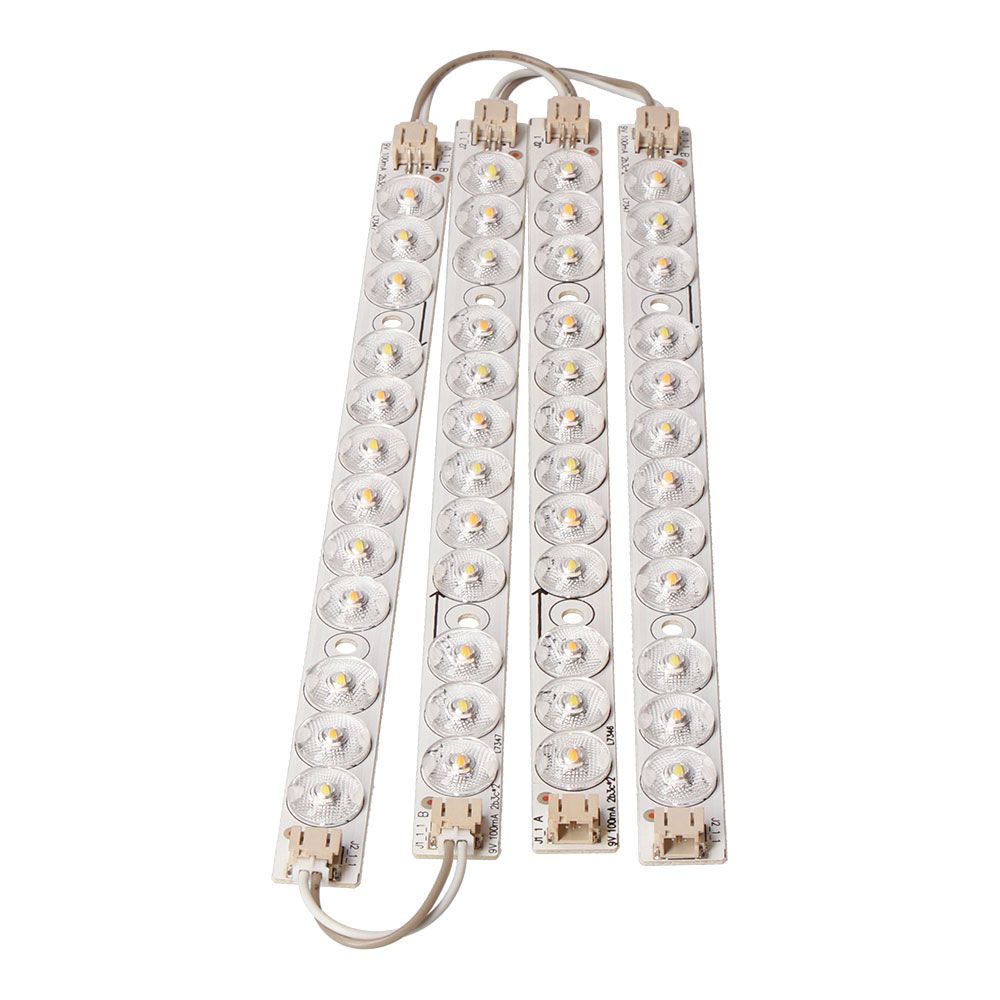Jogo de quatro tiras LED sobresselente aplique quadrado 18W 3CCT 32578