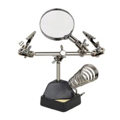 Suporte para soldador com lupa e pinças de crocodilo HRV7570 nimo