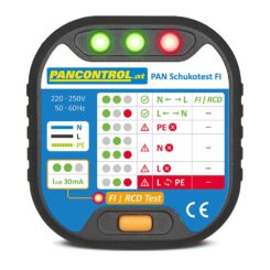 Testador de tomadas PAN schuko tipo test FI
