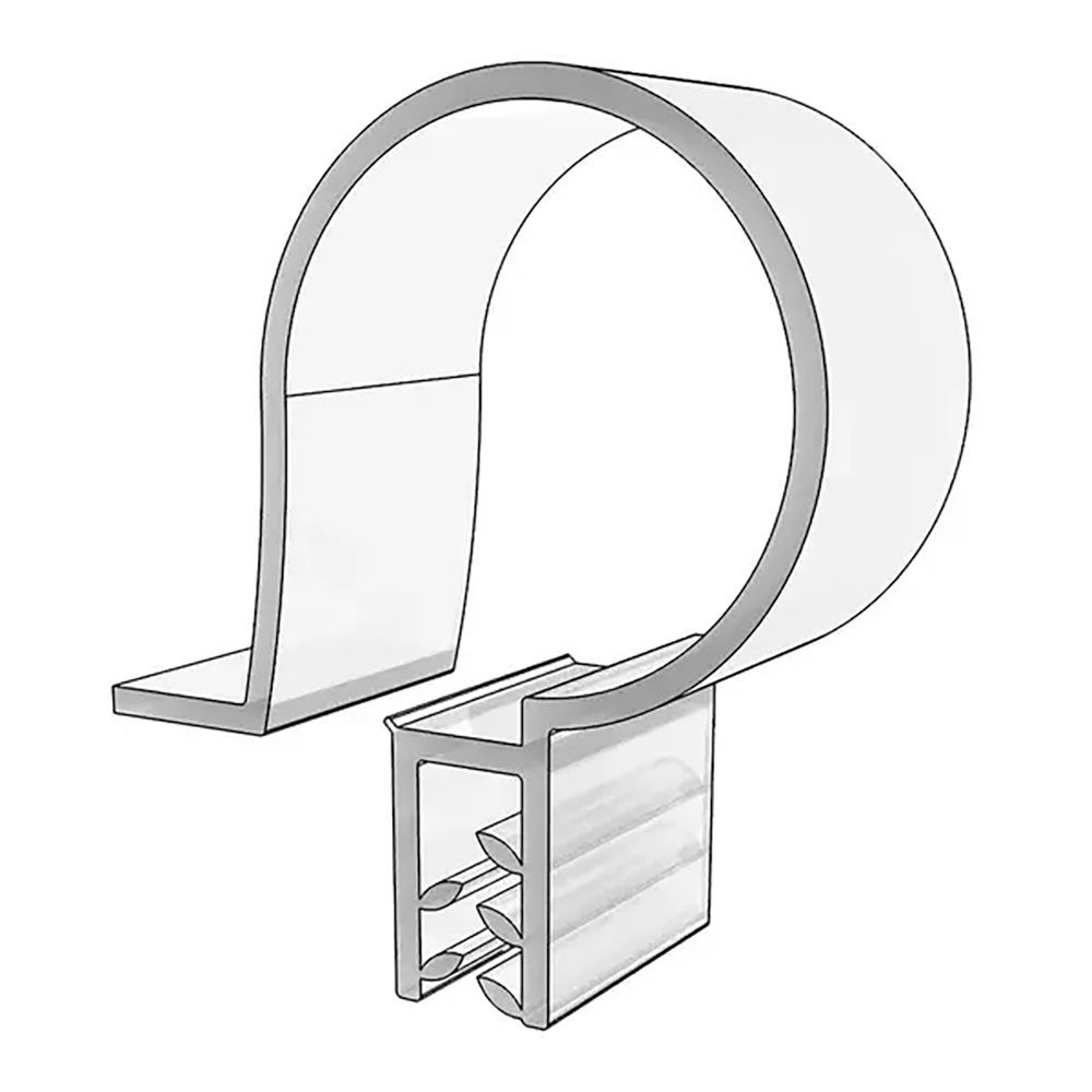 Suporte de vara até 8 mm para cartazes de 2 mm de espessura