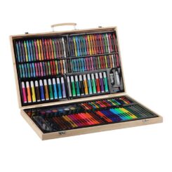 KIT mala arte madeira 180 peças