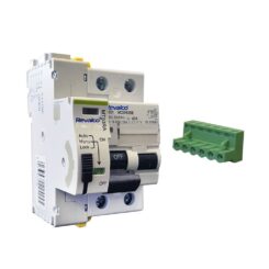 Disjuntor diferencial 2P 40A 30mA AC c/rearme automática com 3 tempos de rearme 10/60/300 segundos