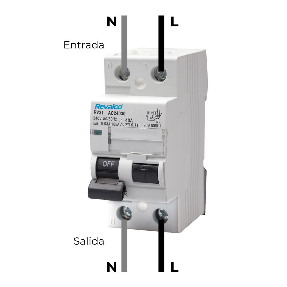 REVALCO Chave diferencial de 2 pólos revalco 25a - Image 2