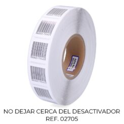 Pack 2000 etiquetas anti-roubo 410 branca código de barras 7909949 checkpoint