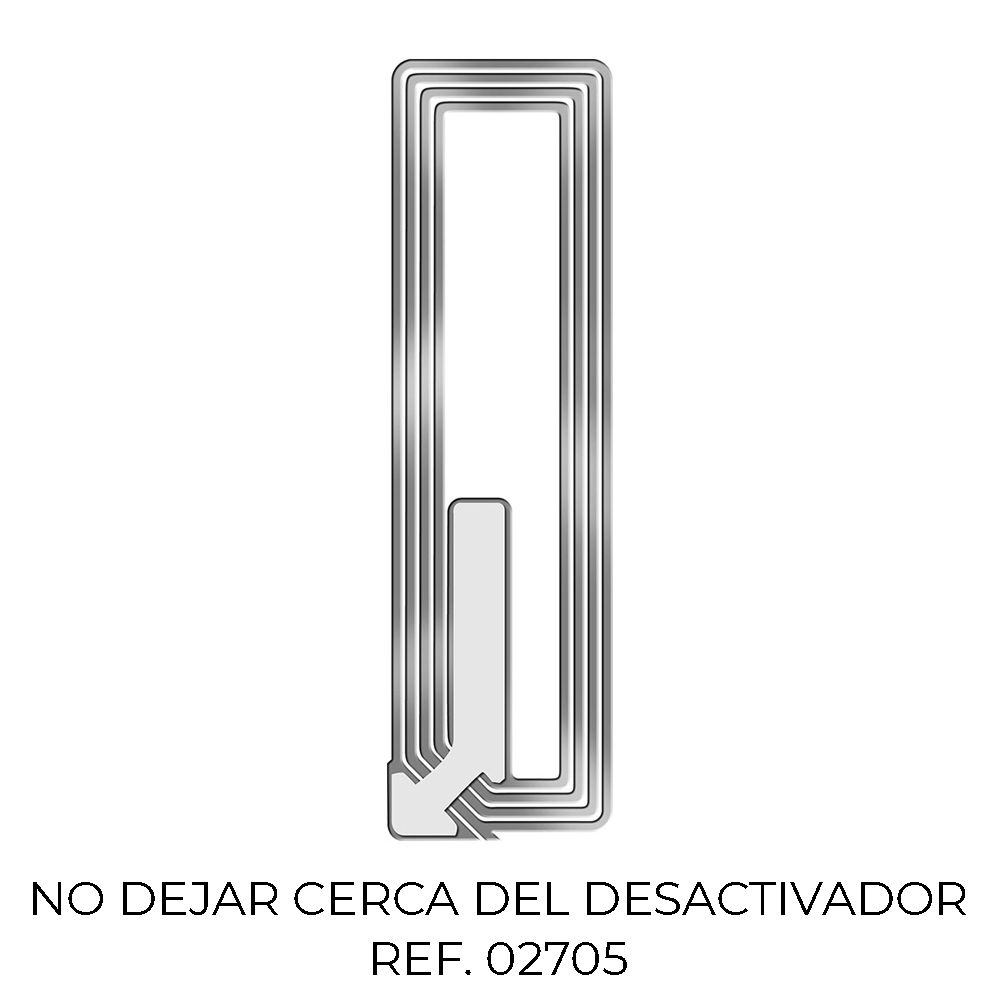 Pack 2000 etiquetas anti-roubo 3210 transparente 1,9x6,5cm 7223155 checkpoint