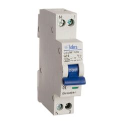 Disjuntor magnetotérmico solera 1 polo+neutro 20A (estreito) (retractilado) CBMM1N20