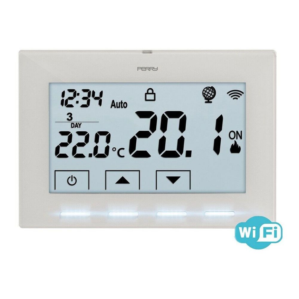 Cronotermostato wifi 230 V branco