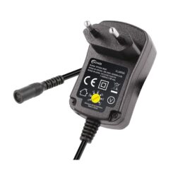 Fonte de alimentação eletrónica 12V 600mAh 7,2W com seletor ajustável de 3V a 12V