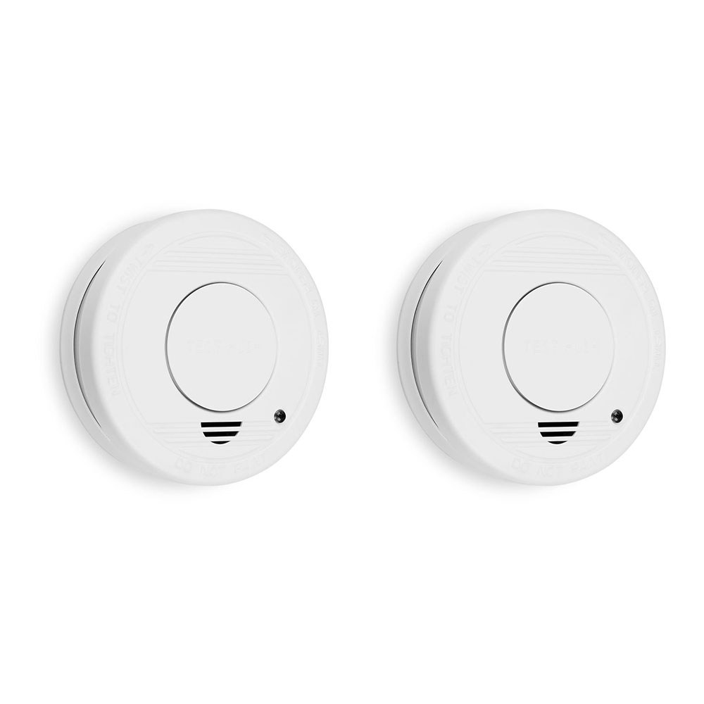 Detetores de fumo ópticos em COR branco, 85 DB, 2 un