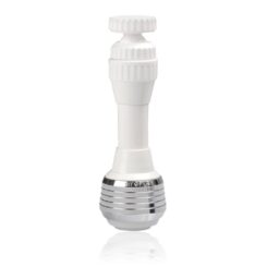 Atomizador-duche com economizador, branco e cromado, blue line, 11 cm