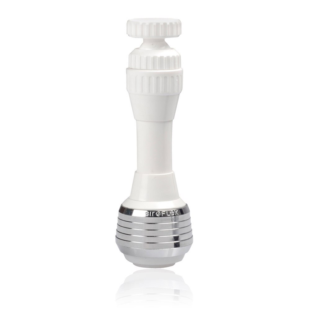 Atomizador-duche com economizador, branco e cromado, blue line, 11 cm