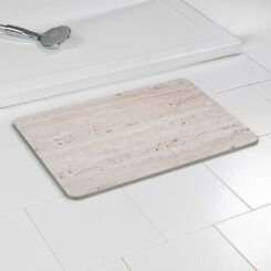 Tapete de banho antiderrapante de diatomita, granito, 60 x 39 cm