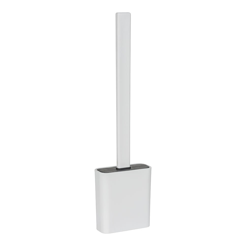 Porta-escova de vaso sanitário zalana, branco, 9,8 x 4 x 35,5 cm