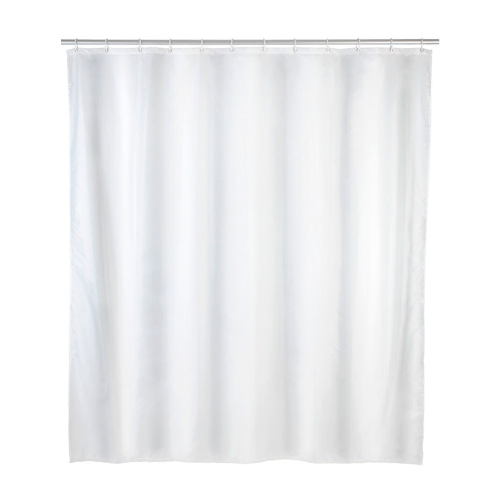 Cortina de duche em peva, branco, 120 x 200 cm