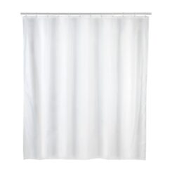 Cortina de duche em poliéster, branco, 180 x 200 cm