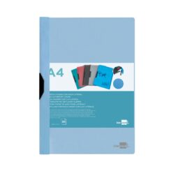 Capa com clipe lateral PP DIN A4 azul celeste liderpapel