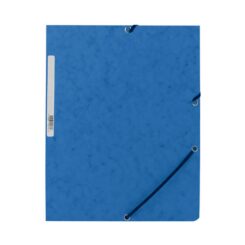 Capa com elásticos KF02167 cartão azul com divisórias DIN A4 q-connect
